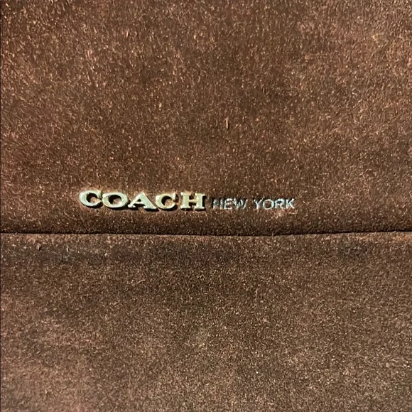 Coach Rich Burgundy Suede Tote - reasonable offers considered - Picture 2 of 9